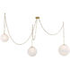 Marbelle 3 Light 80.25 inch Legacy Brass Pendant Ceiling Light