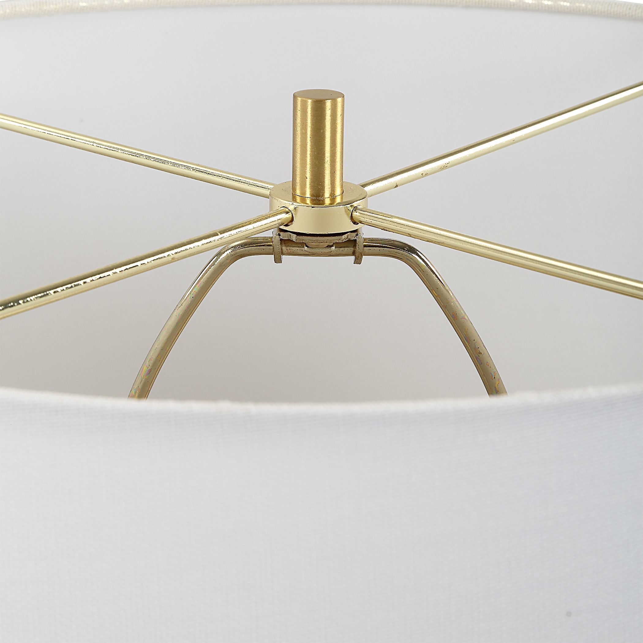 Magdaline 29.5 inch 150.00 watt Distressed Porcelain with Black Marble and Plated Brass Table Lamp Portable Light