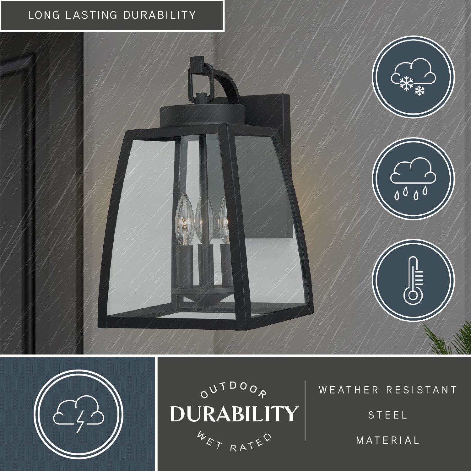 Granville LED 16.5 inch Oil Burnished Bronze Outdoor Wall