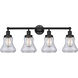 Bellmont 4 Light 33.5 inch Matte Black Bath Vanity Light Wall Light