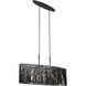 Morre 6 Light 42 inch Black Iron Island Light Ceiling Light