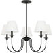 Drew & Jonathan Elsay 5 Light 29.75 inch Midnight Black Chandelier Ceiling Light, Medium