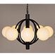 Carousel 8 Light 36 inch Matte Black Chandelier Ceiling Light
