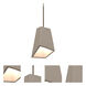 Skip LED Bronze Cord Pendant Ceiling Light in Tan Concrete