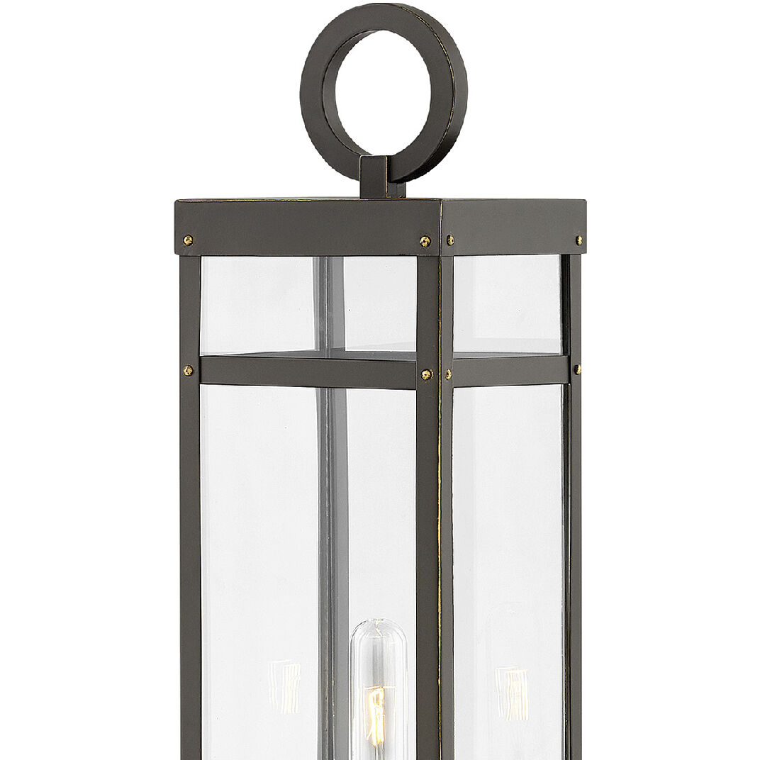 Open Air Porter LED 23 inch Oil Rubbed Bronze Outdoor Post Mount Lantern, Estate Series