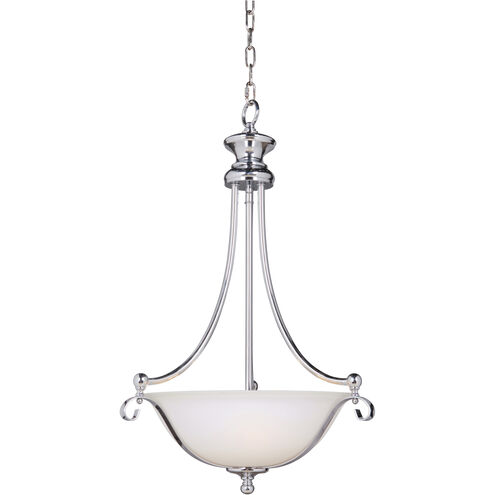 Chelsea 3 Light 17 inch Chrome Pendant Ceiling Light, Jeremiah