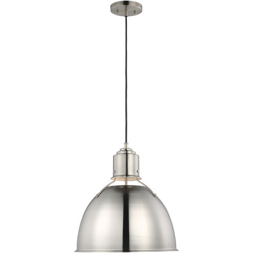 TOB by Thomas O'Brien Huey LED 15 inch Brushed Nickel Pendant Ceiling Light