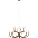 Joelle 18 Light 46.88 inch Aged Gold Brass Pendant Ceiling Light