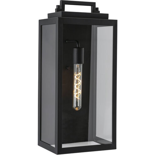 Kansas 1 Light 19.25 inch Black Outdoor Sconce