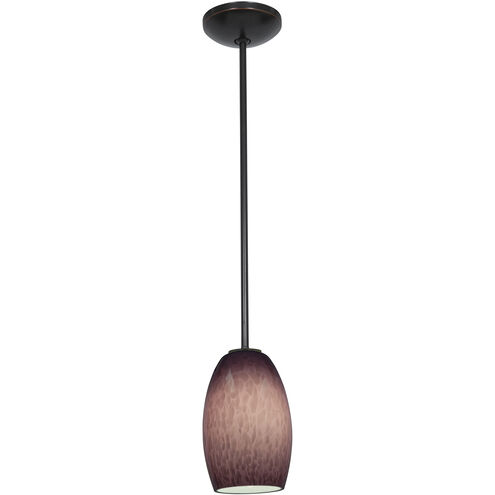 Chianti LED 4.75 inch Oil Rubbed Bronze Pendant Ceiling Light in Purple Cloud