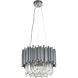 Canada 6 Light 16 inch Silver Chandelier Ceiling Light