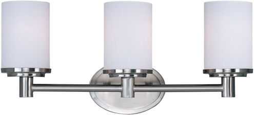 Cylinder 3 Light 21 inch Satin Nickel Bath Light Wall Light