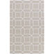 Lagoon 96 X 60 inch Ivory/White Indoor Area Rug, PET Yarn