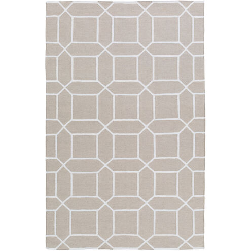 Lagoon 96 X 60 inch Ivory/White Indoor Area Rug, PET Yarn