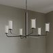 Mack 6 Light 34 inch Matte Black Chandelier Ceiling Light