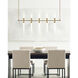 Sean Lavin Linger LED Polished Nickel Linear Suspension Ceiling Light, Integrated LED