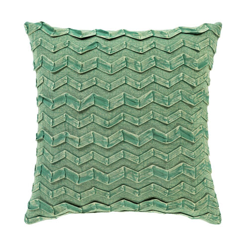 Caprio 22 X 22 inch Dark Green/Emerald Pillow Cover