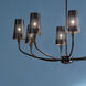 Adeena 8 Light 36.5 inch Black Chandelier Ceiling Light