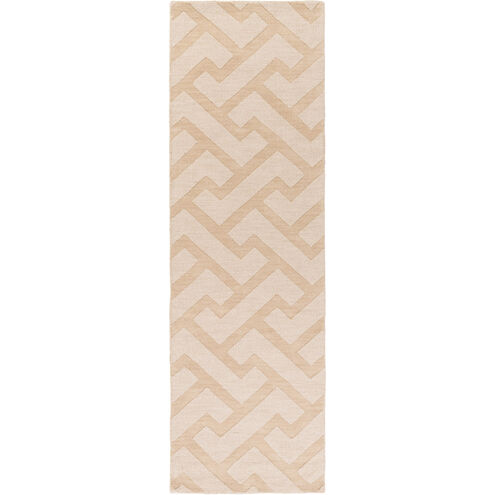 Mystique 96 X 30 inch Neutral Runner, Wool