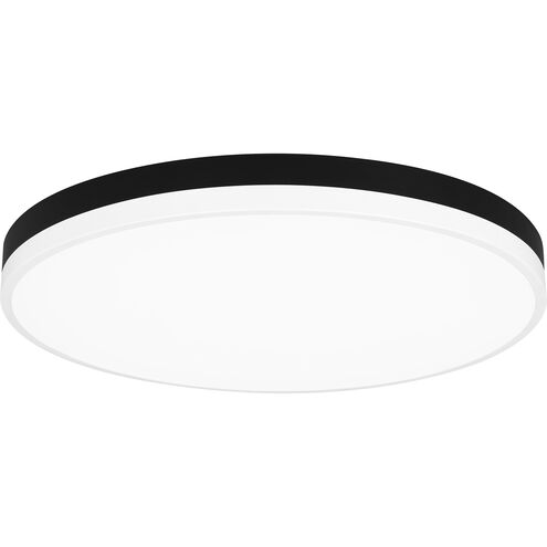 Weldin LED 20 inch Matte Black White Flush Mount Ceiling Light