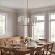 Foxdale 5 Light 26 inch Satin Brass Chandelier Ceiling Light