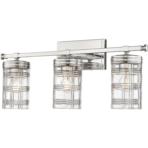 Archer 3 Light 25 inch Polished Nickel Bath Vanity Wall Light