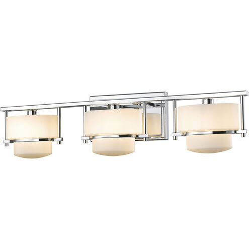 Porter 3 Light 25 inch Chrome Vanity Wall Light in G9