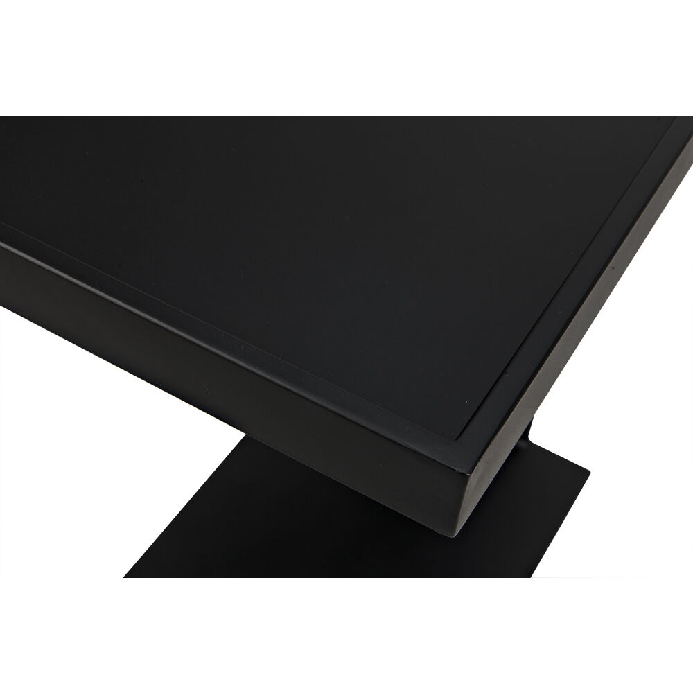 Ledge 24.5 X 18.5 inch Matte Black Side Table