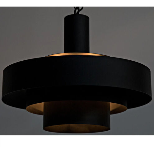 Parlor 4 Light 22 inch Matte Black Pendant Ceiling Light