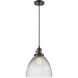 Franklin Restoration Seneca Falls 1 Light 9.5 inch Oil Rubbed Bronze Mini Pendant Ceiling Light in Incandescent
