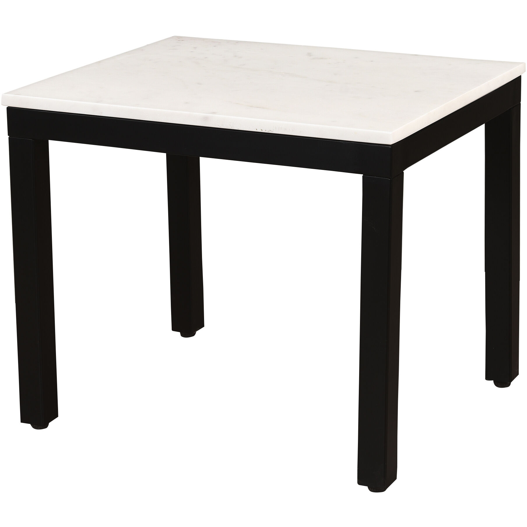 Parson 22 X 18 inch White Marble End Table