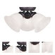 Essex 3 Light 15 inch Bronze Semi-Flush Mount Ceiling Light