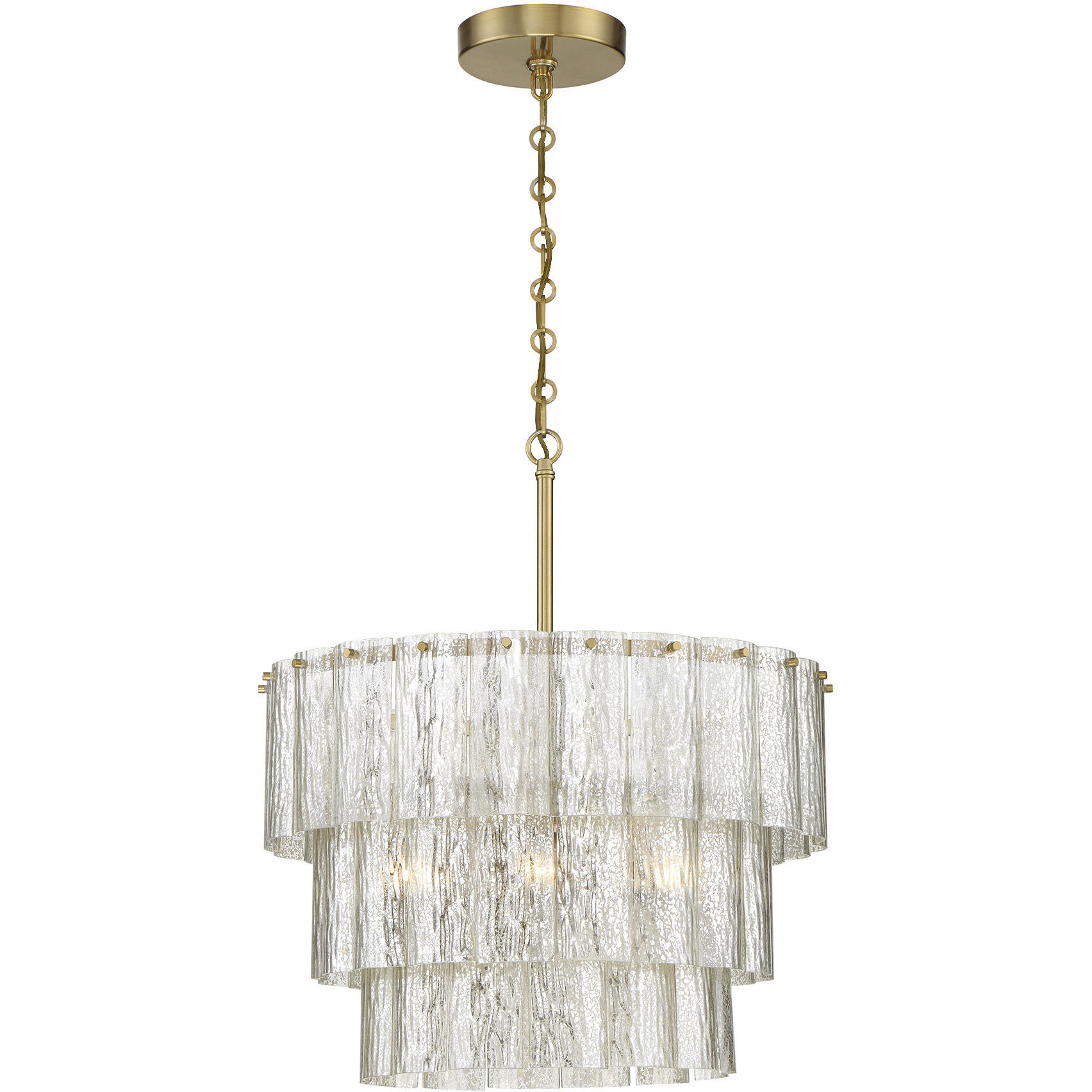 Museo 12 Light 29.5 inch Satin Brass Pendant Ceiling Light