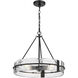 Rezi 3 Light 20 inch Matte Black Indoor Pendant Ceiling Light