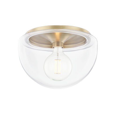 Grace LED 14 inch Aged Brass Flush Mount Ceiling Light