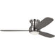 Orbis 52 Hugger LED 52 inch Brushed Steel with Silver Blades Indoor/Outdoor Ceiling Fan