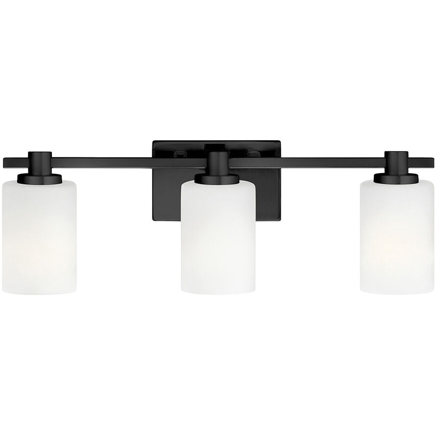 Karlie 3 Light 22.5 inch Black Bath Light Wall Light