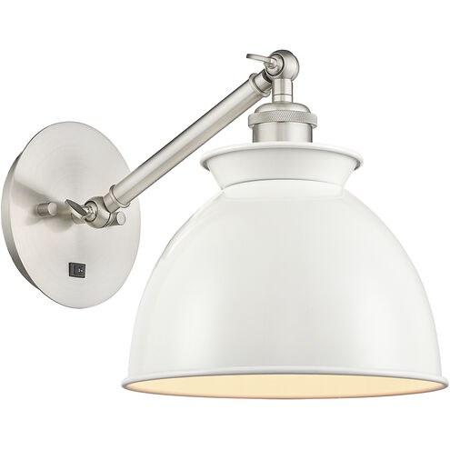 Ballston Adirondack 1 Light 8 inch Brushed Satin Nickel Sconce Wall Light