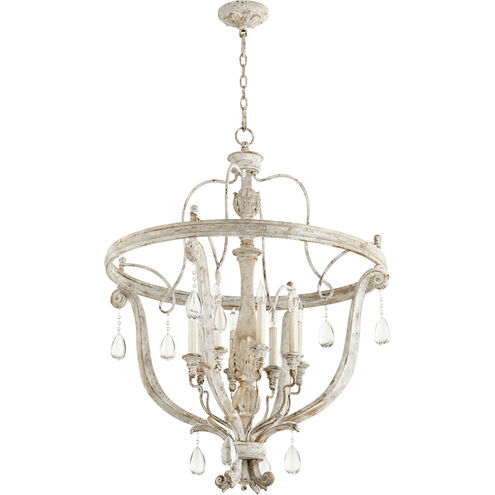 Bayou 8 Light 28 inch Weathered Grey Chandelier Ceiling Light