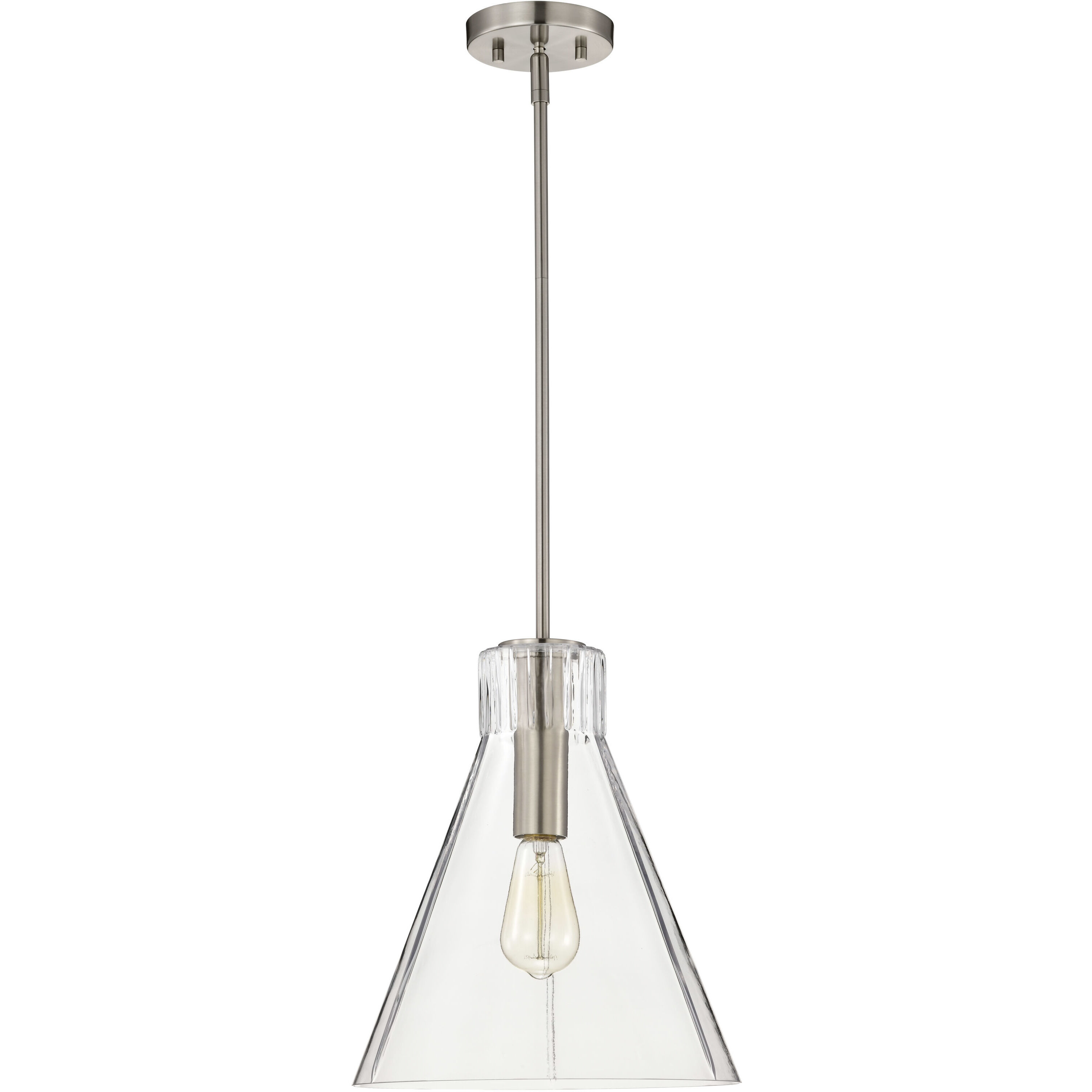 Gianna 12 inch Brushed Nickel Pendant Ceiling Light