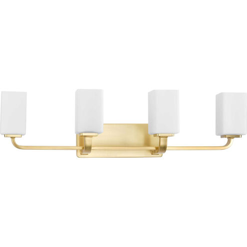 Cowan 4 Light 34 inch Satin Brass Bath Vanity Wall Light