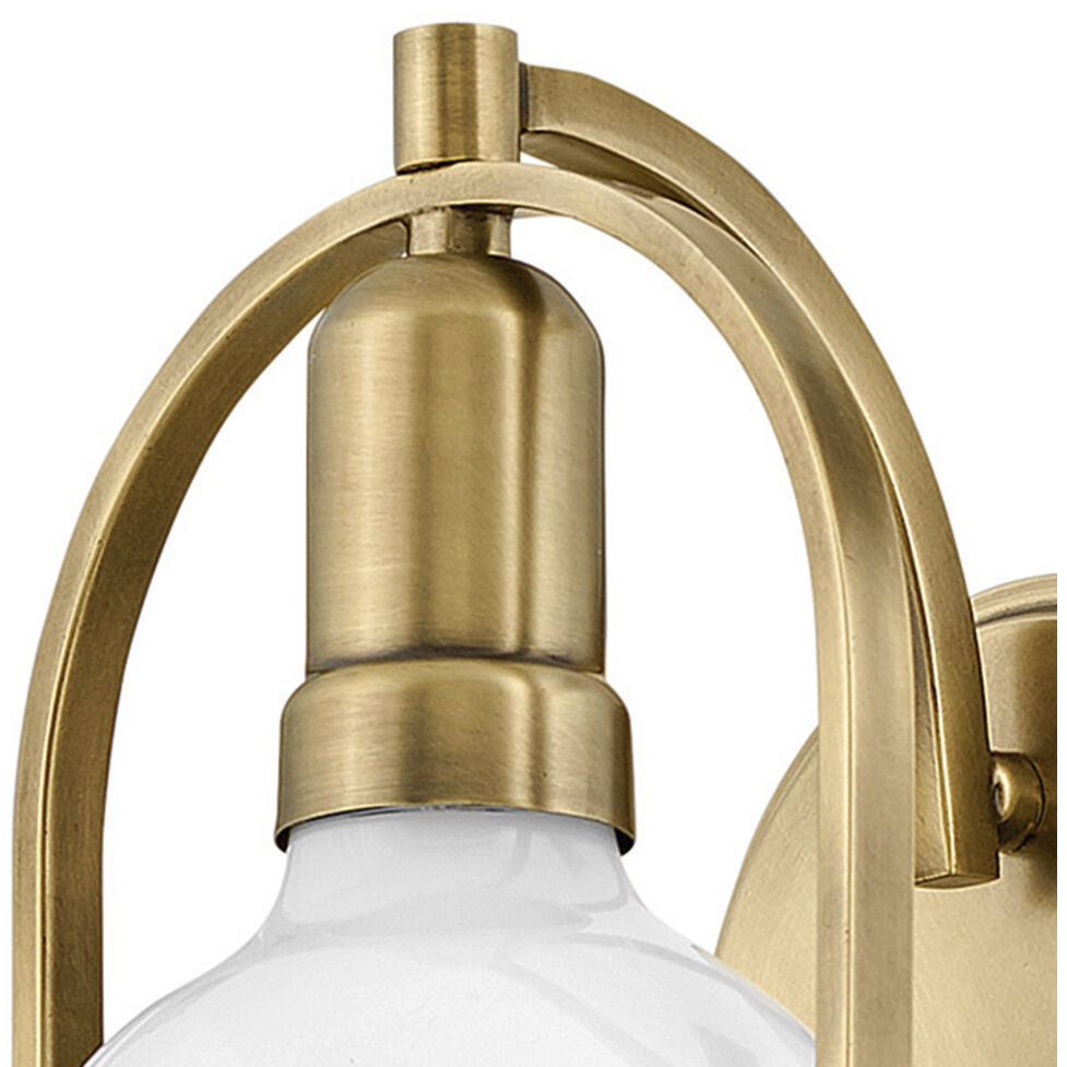 Somerset 1 Light 7.5 inch Heritage Brass Vanity Light Wall Light