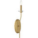 Richfield 1 Light 5 inch Warm Brass Wall Sconce Wall Light, Essentials