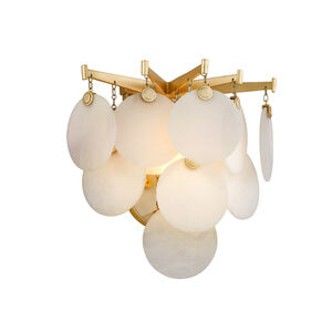 Serenity LED 12 inch Gold Leaf Wall Sconce Wall Light