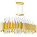 Cityscape 20 Light 39 inch Satin Gold Island/Pool Table Light Ceiling Light
