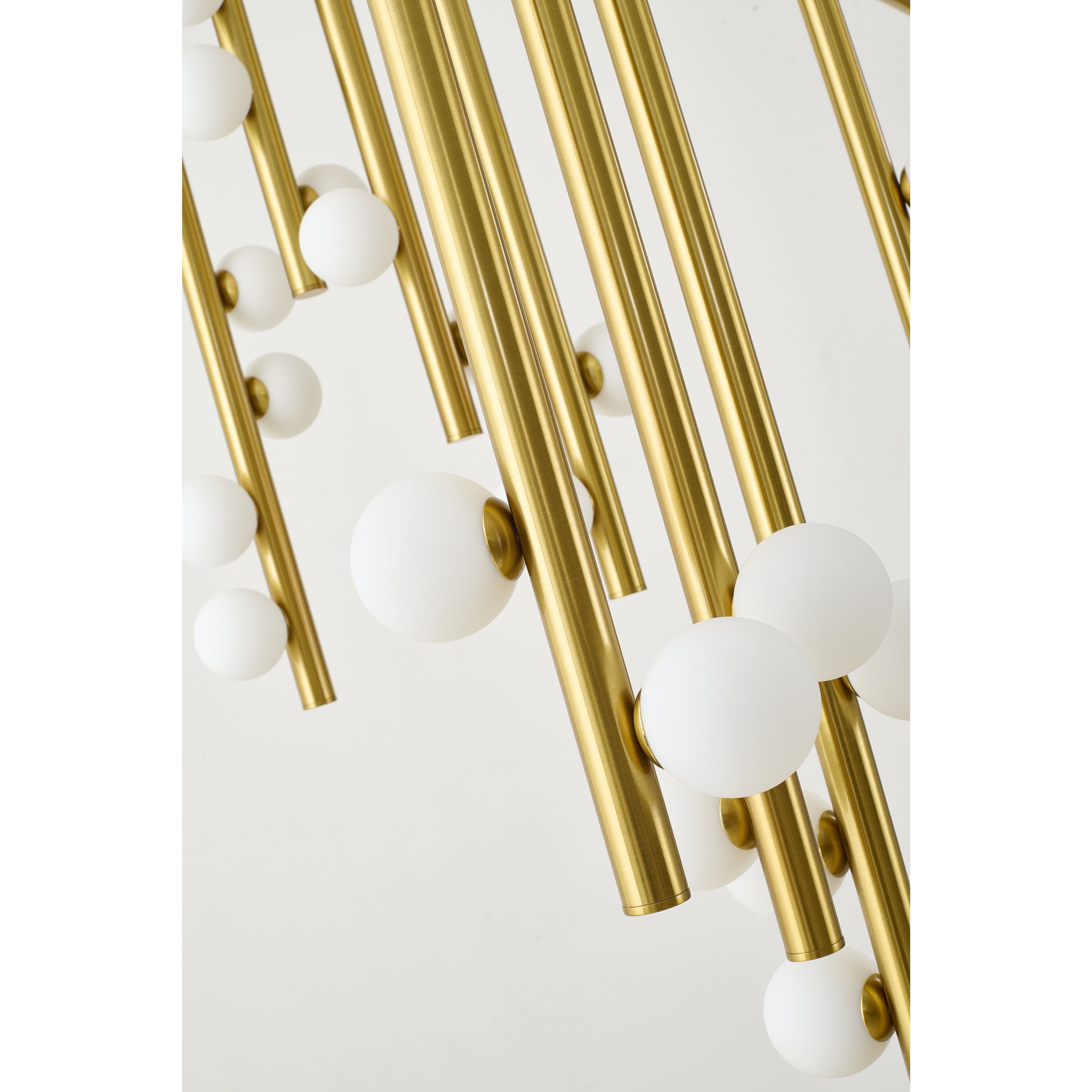 Canada 44 Light 50 inch Satin Brass Chandelier Ceiling Light