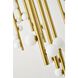 Canada 44 Light 50 inch Satin Brass Chandelier Ceiling Light