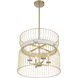 Park Slope 4 Light 20 inch Nouveau Gold Pendant Ceiling Light