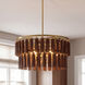 Aquitane 4 Light 24 inch Warm Brass Pendant Ceiling Light
