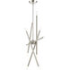 Soho Linear Chandelier Ceiling Light in Brushed Nickel